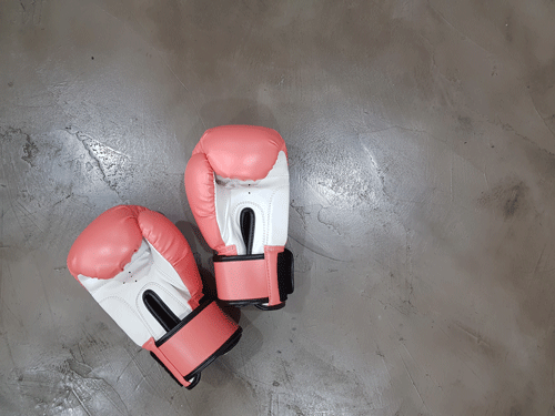 pink Fighting-Gloves
